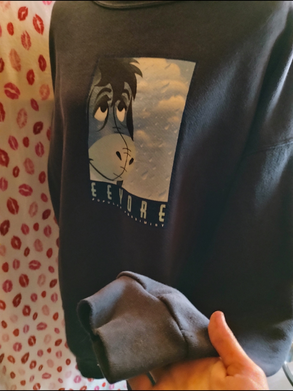 Vintage Disney Eeyore Graphic Navy Sweatshirt - Picture 2 of 4